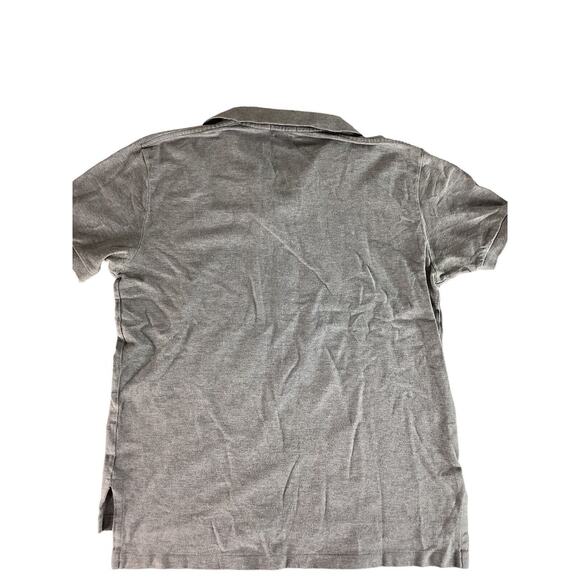 Polo Ralph Lauren Mens L Classic Polo Shirt Short Sleeve Light Gray Navy Logo - Picture 2 of 7